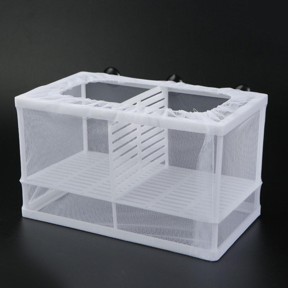 Aquarium Fish Jar - 水槽用魚繁殖箱 吸盤付き - 白色プラスチック製、2サイズ展開、稚魚保護＆繁殖用3-in-1機能