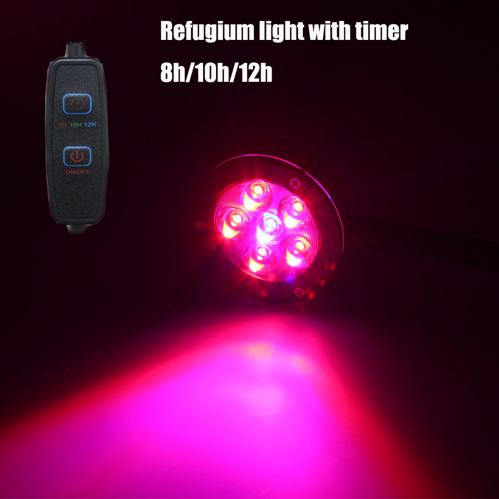 Refugium Light Nano - クリップオン 18 ワットナノ植物成長水族館ライトリーフ水槽ライト避難所ライト水生植物ランプ調整藻類タンクライト