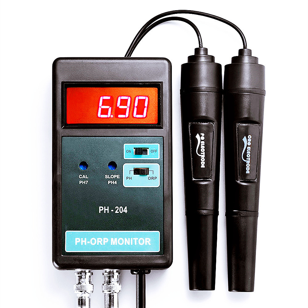 Aquarium Fish Online - PH-204 デジタル PH/ORP メーター 水槽用温度制御機能付き 0-14PH
