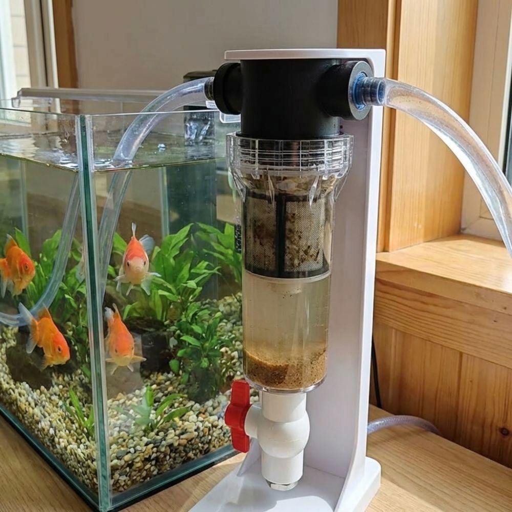 Aquarium Fish Rate - 1/2 3/4 メスネジ水槽糞便分離器精密ろ過効率的な分離魚の排泄物コレクター高流量