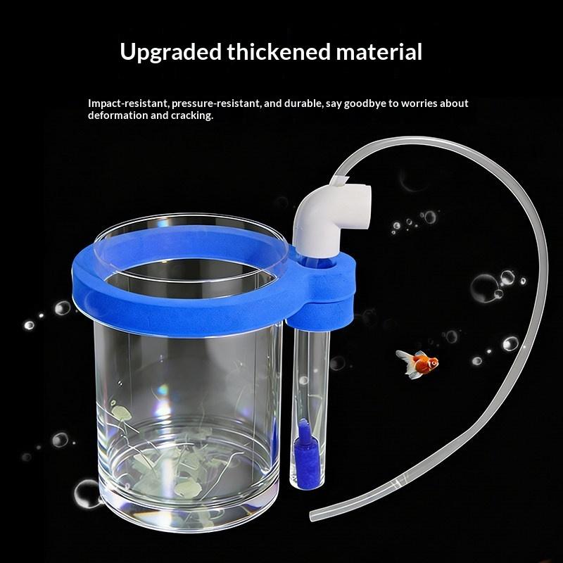 Aquarium Fish Jar - 透明アクリル製魚繁殖ボックス、水ポンプ付きフローティング孵化場、稚魚給餌水循環式水槽