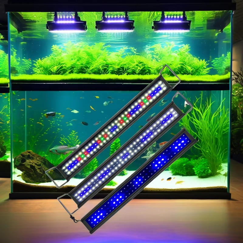 Aquarium Fish Rate - 172145 RGB 30W LED水槽照明 プラスチックアルミ製 色変更可能