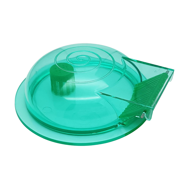 Aquarium Fish Green - 水槽用カタツムリトラップ、淡水魚水槽用プラスチック製カタツムリ捕獲器、緑色のカタツムリ捕獲ボックス。