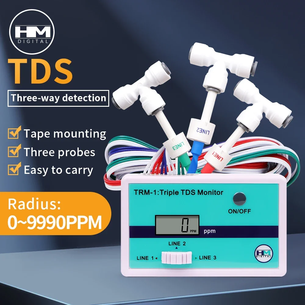 Aquarium Fish Online - SM1 シングル/TRM1 トリプル TDS メーターオンライン水質テスターデジタル塩分溶存酸素モニター水族館研究所用