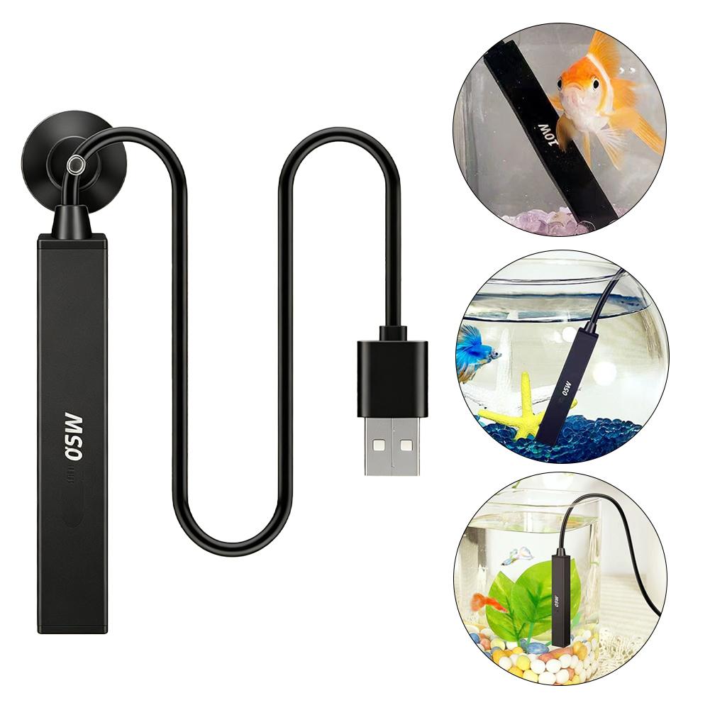 Aquarium Fish Jar - ミニ USB 水族館ヒーター 5V 自動定温加熱ロッド小型水槽ベタボウルナノ水槽用安全