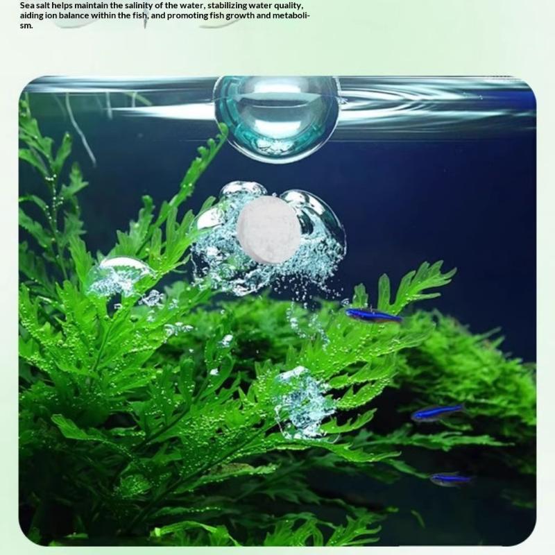 Aquarium Fish Green - 水槽藻類除去タブレット 水が濁らない 速効性藻類除去剤 緑・青・黒髪藻用 家庭用水槽向け