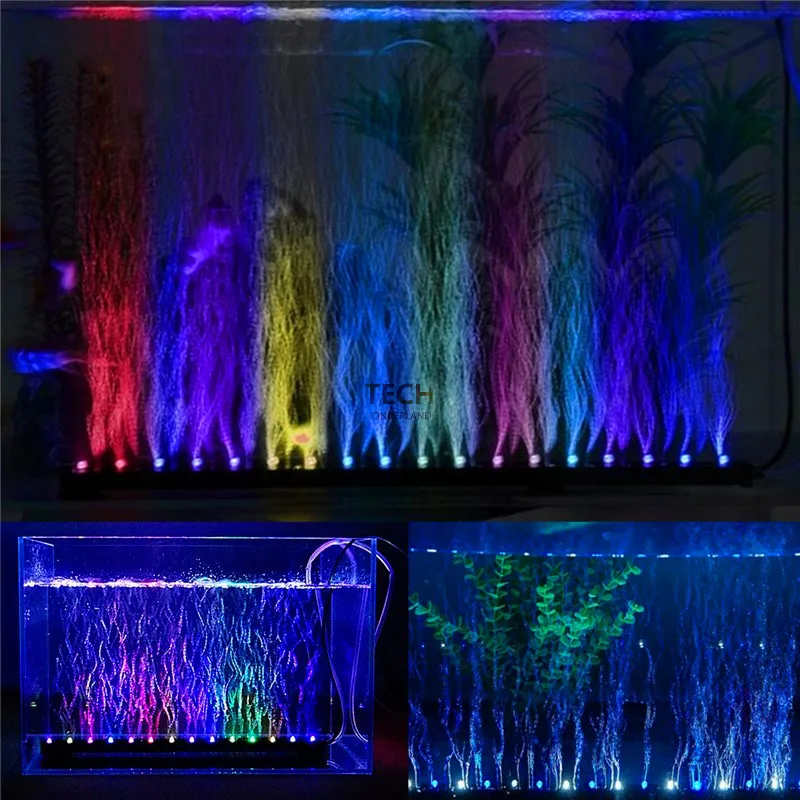 Aquarium Fish Colour - 水族館の水槽水中水中気泡変色 LED ライト AC220-240V 50-60Hz