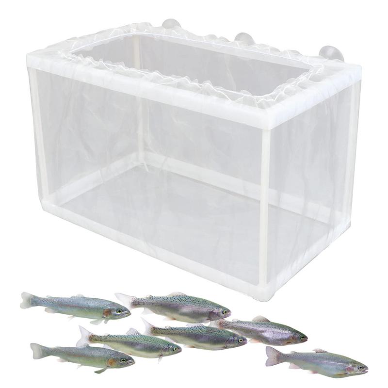 Aquarium Fish Jar - 吸引付き魚飼育箱、水族館孵化器、メッシュボックス、稚魚分離ネット、水槽インキュベーターボックス、稚魚孵化場、DIY