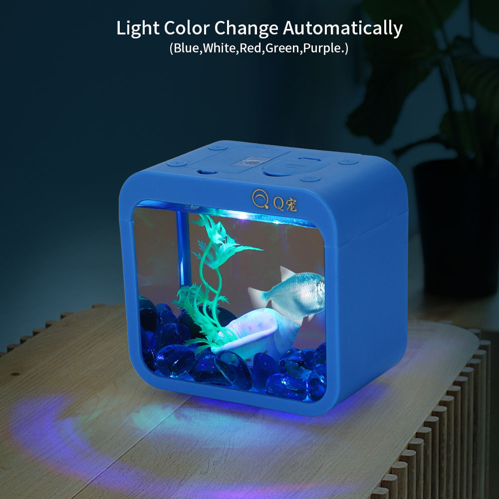 カラフルでクリエイティブなベタボックス、ライト、乾電池付き  - Aquarium Fish Jar のレビューと価格