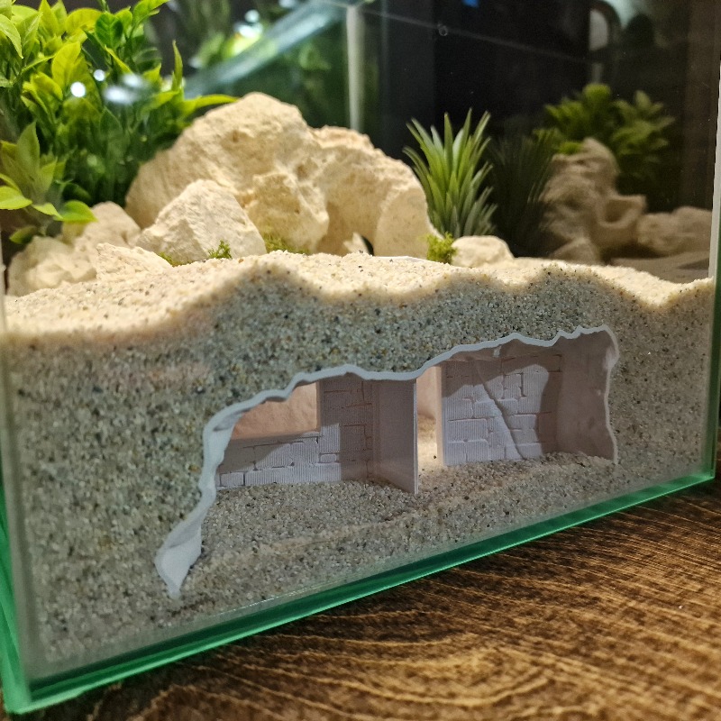 3Dプリント製シークレットハウス水槽用洞窟アクアスケーピング - Aquarium Fish Hiding Places のレビューと価格