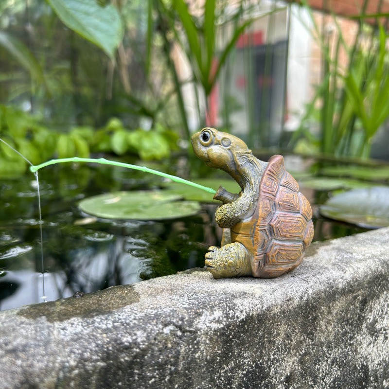 亀釣り水槽水族館装飾クリエイティブ中国風ロックガーデンウォー - Aquarium Fish Farm のレビューと価格