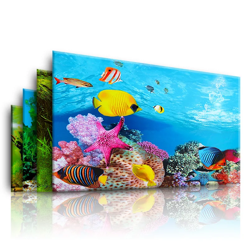 水族館の背景 3d ステッカーポスター水槽水族館の背景アクセ - Aquarium Fish Only のレビューと価格