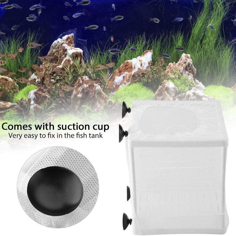 水槽用魚繁殖箱 吸盤付き - 白色プラスチック製、2サイズ展 - Aquarium Fish Jar のレビューと価格