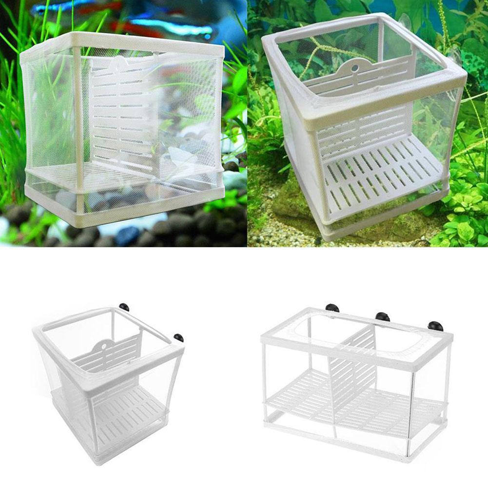 水槽用魚繁殖箱 吸盤付き - 白色プラスチック製、2サイズ展 - Aquarium Fish Jar のレビューと価格
