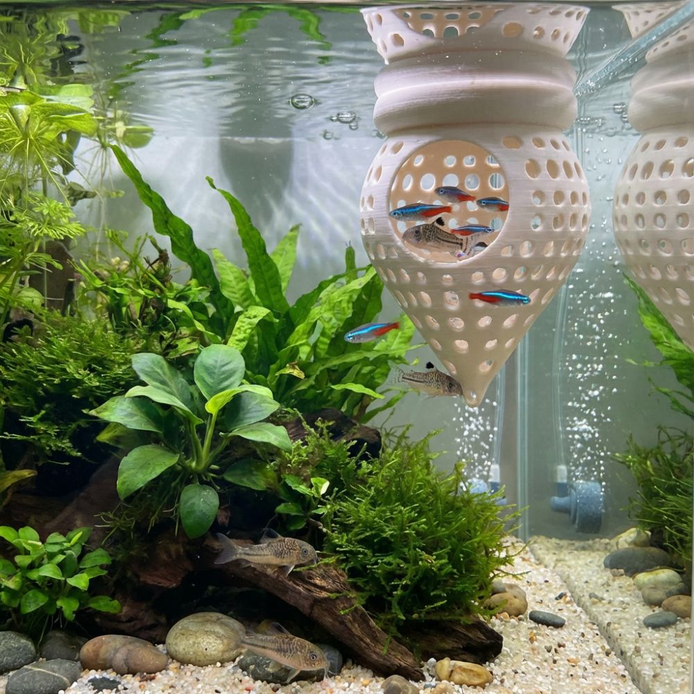 3Dプリント製フローティングフィッシュハンモック隠れ家、中空 - Aquarium Fish Hiding Places のレビューと価格