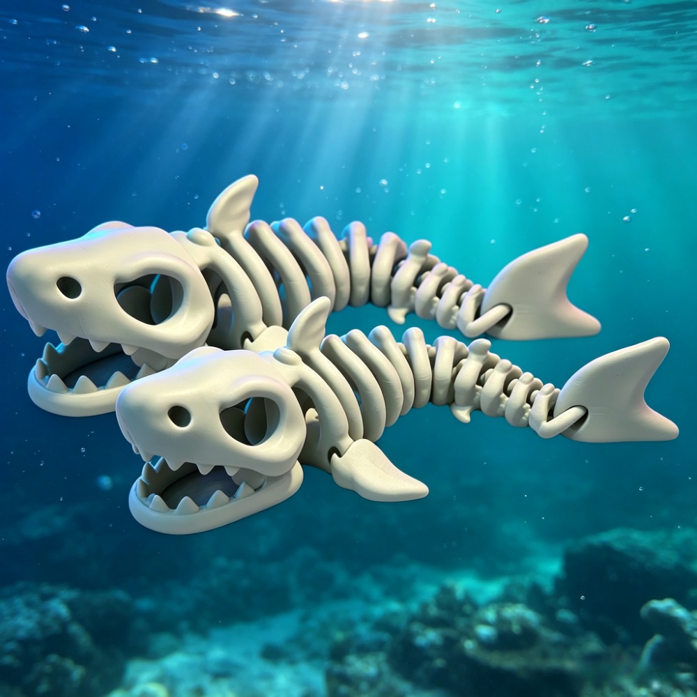 サメの骨格水槽装飾品、可動式オーナメント、爬虫類、魚タンクの - Aquarium Fish Only のレビューと価格