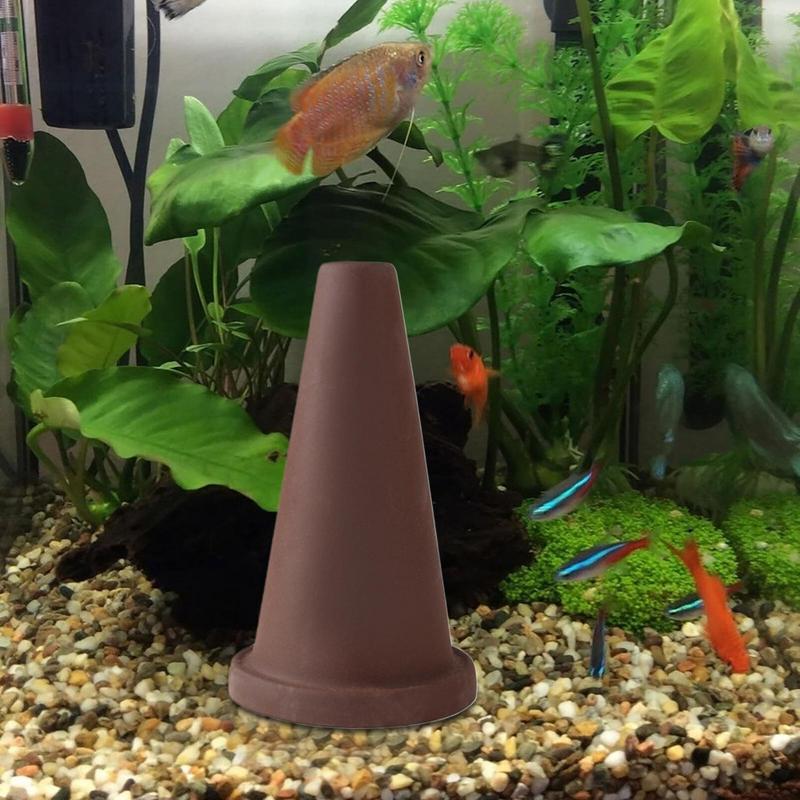 魚の水族館の装飾の陶器粘土のコーン、天使の魚のスレート、プリ - Aquarium Fish Hiding Places のレビューと価格