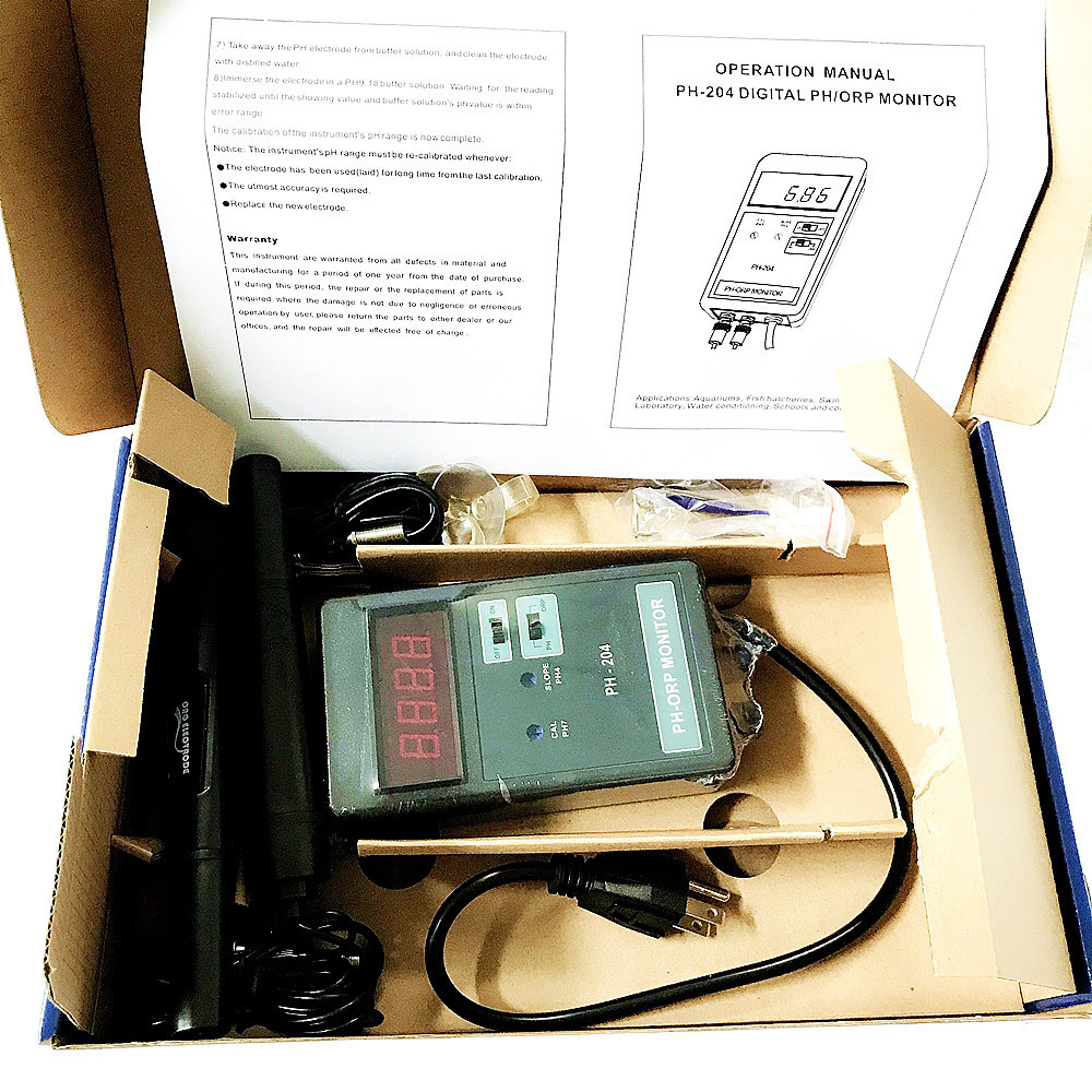 PH-204 デジタル PH/ORP メーター 水槽用温度制 - Aquarium Fish Online のレビューと価格