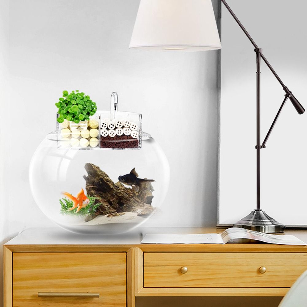 3-in-1 外部フィルターボックス 吊り下げ式 高透明度水 - Aquarium Fish Jar のレビューと価格