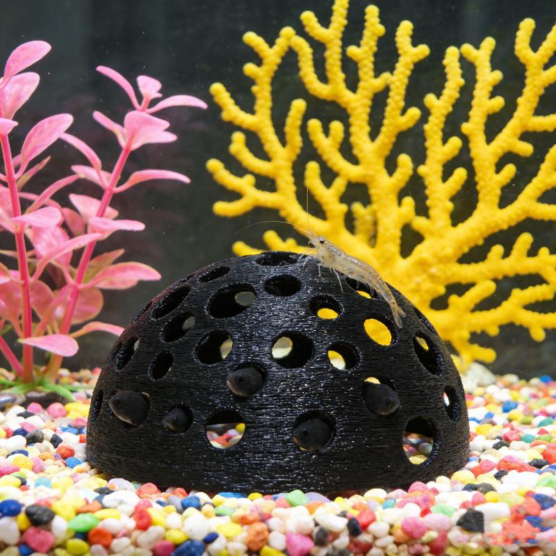 水槽用隠れ洞窟シェルター 小魚や繁殖休憩用の地下洞窟 水槽の - Aquarium Fish Hiding Places のレビューと価格
