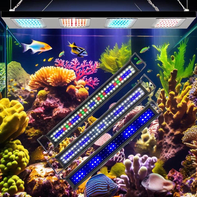 172145 RGB 30W LED水槽照明 プラスチックア - Aquarium Fish Rate のレビューと価格