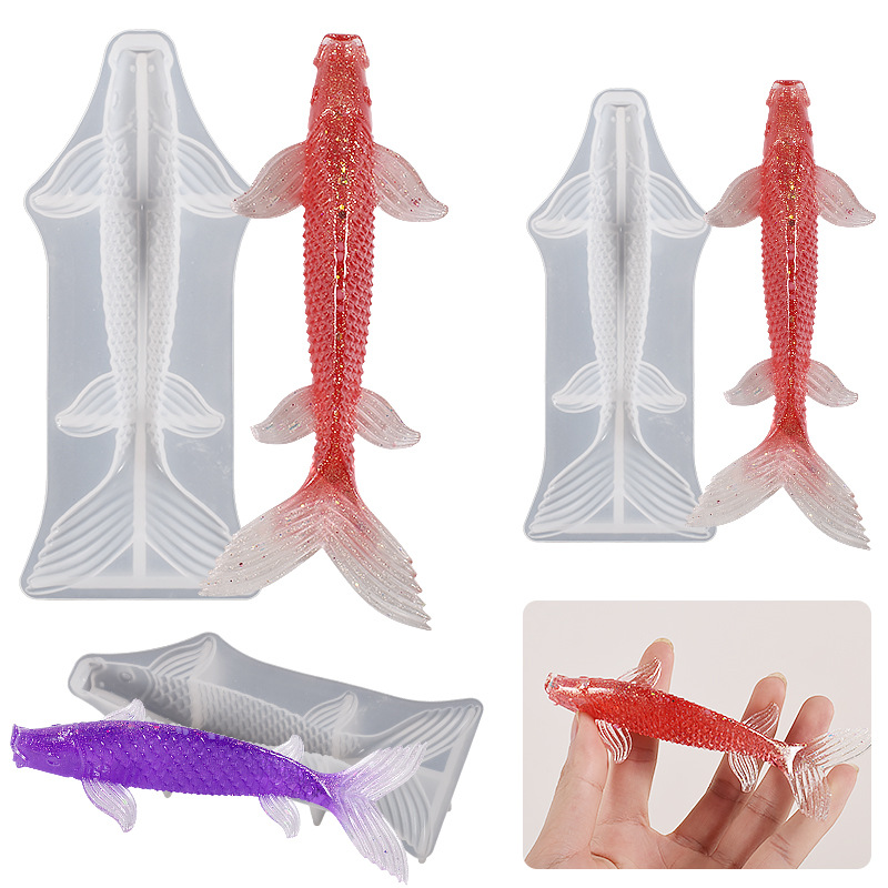 3D 鯉の形をしたエポキシ樹脂型海洋動物鯉タコエポキシ鋳造シ - Aquarium Fish Farm のレビューと価格