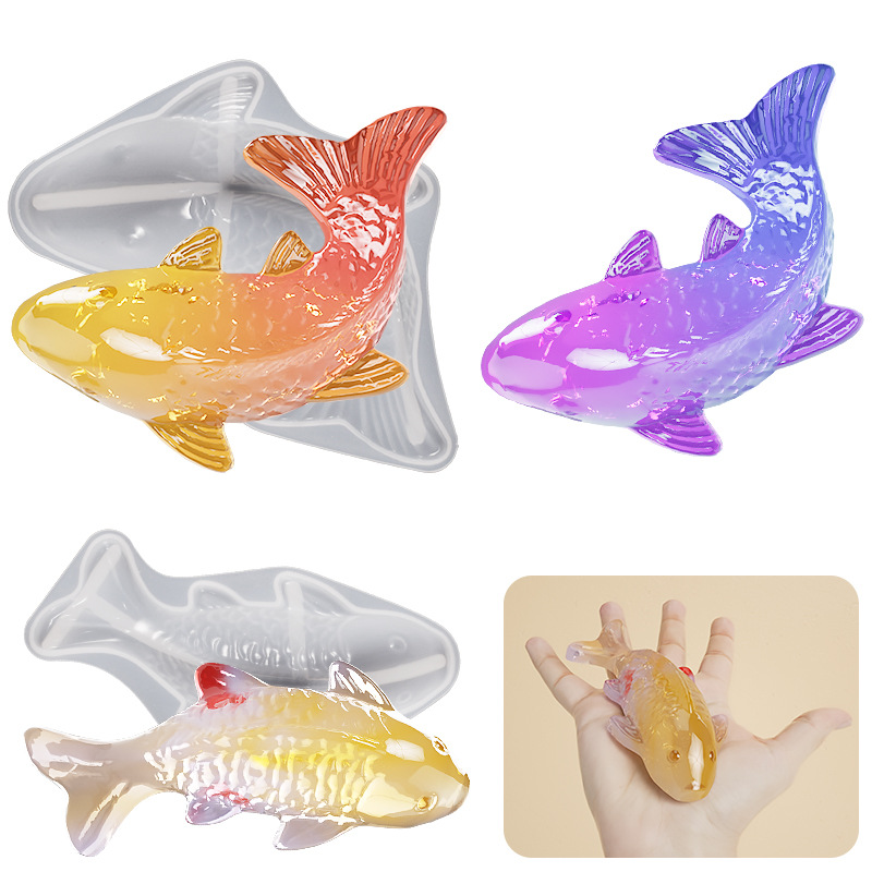 3D 鯉の形をしたエポキシ樹脂型海洋動物鯉タコエポキシ鋳造シ - Aquarium Fish Farm のレビューと価格
