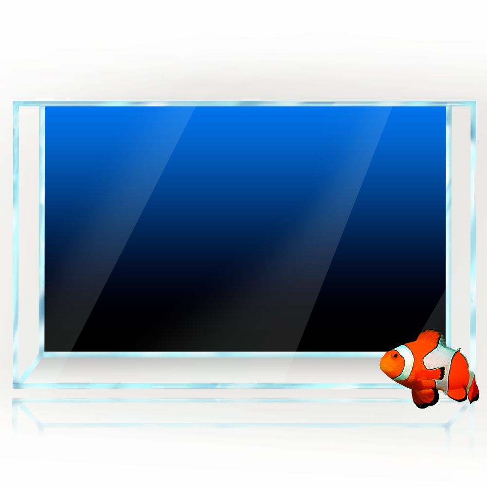 水槽の背景ステッカー黒、緑、青のグラデーションシンプルな印刷 - Aquarium Fish Green のレビューと価格