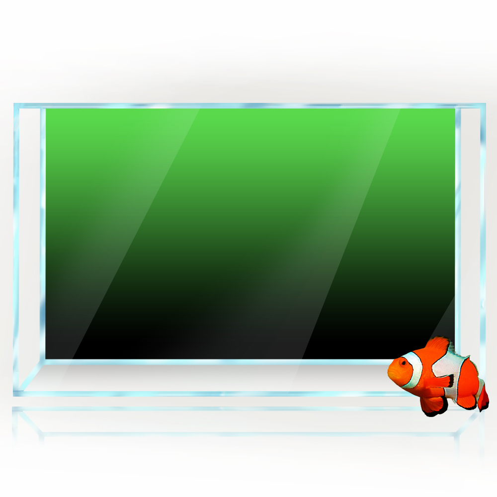 水槽の背景ステッカー黒、緑、青のグラデーションシンプルな印刷 - Aquarium Fish Green のレビューと価格