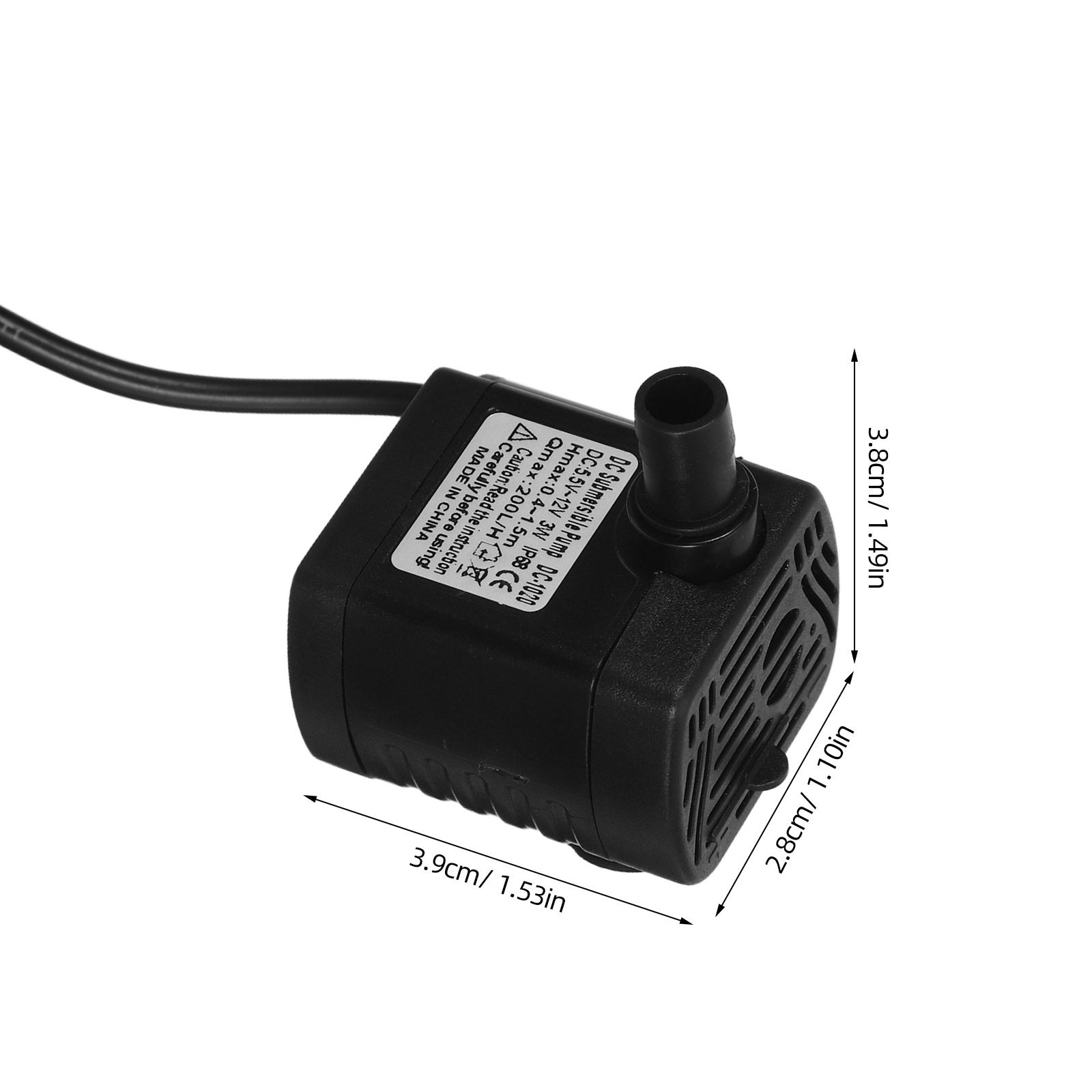 DC-1020 DC 12V 3W ミニ調整可能水中ポンプ  - Aquarium Fish Rate のレビューと価格