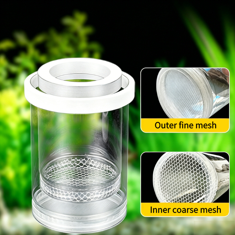 透明なフローティングアクアリウム孵化ボックス、グッピー、ゼブ - Aquarium Fish Jar のレビューと価格