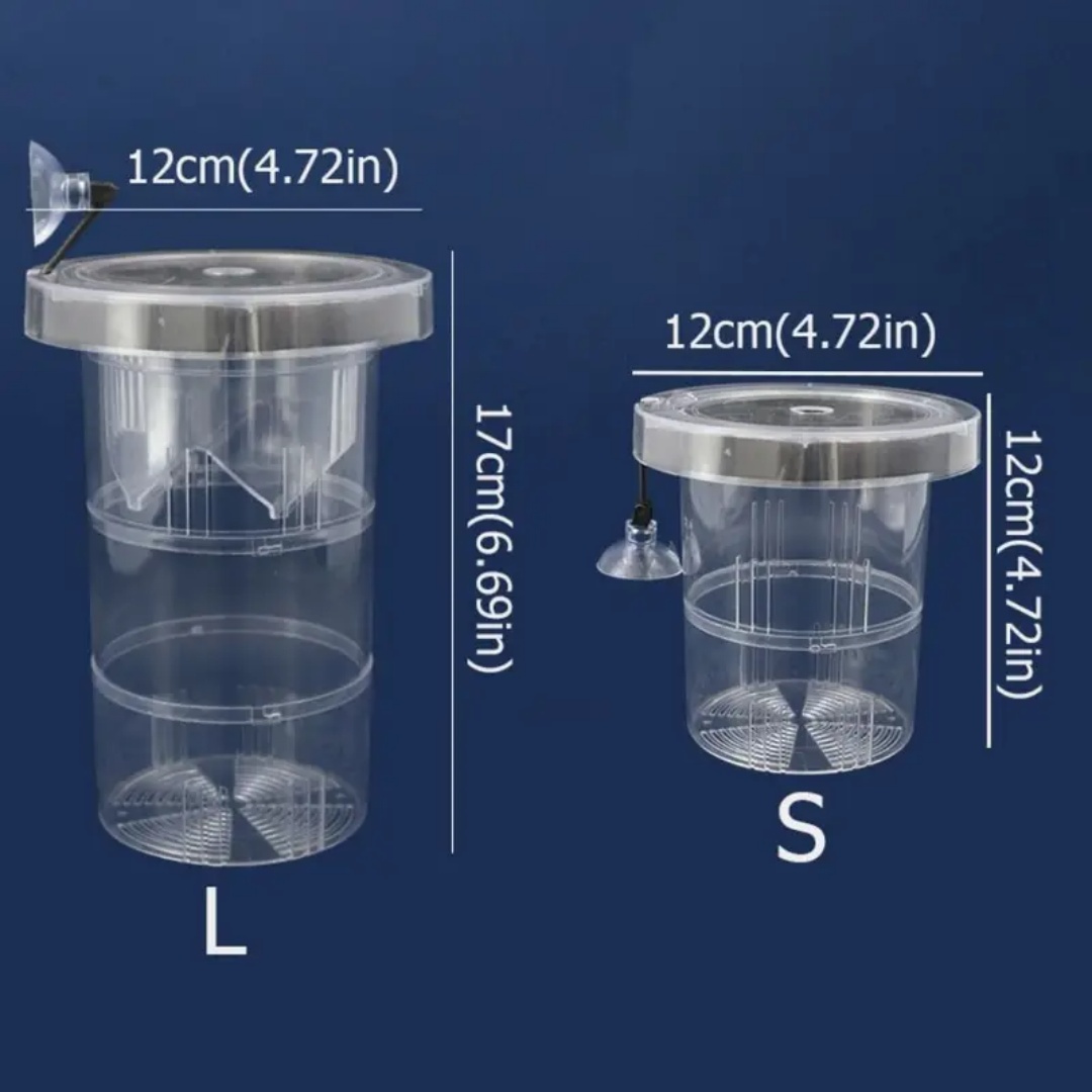 アクリル製浮遊魚繁殖隔離ボックス水槽飼育者フィーダー水槽孵化 - Aquarium Fish Jar のレビューと価格