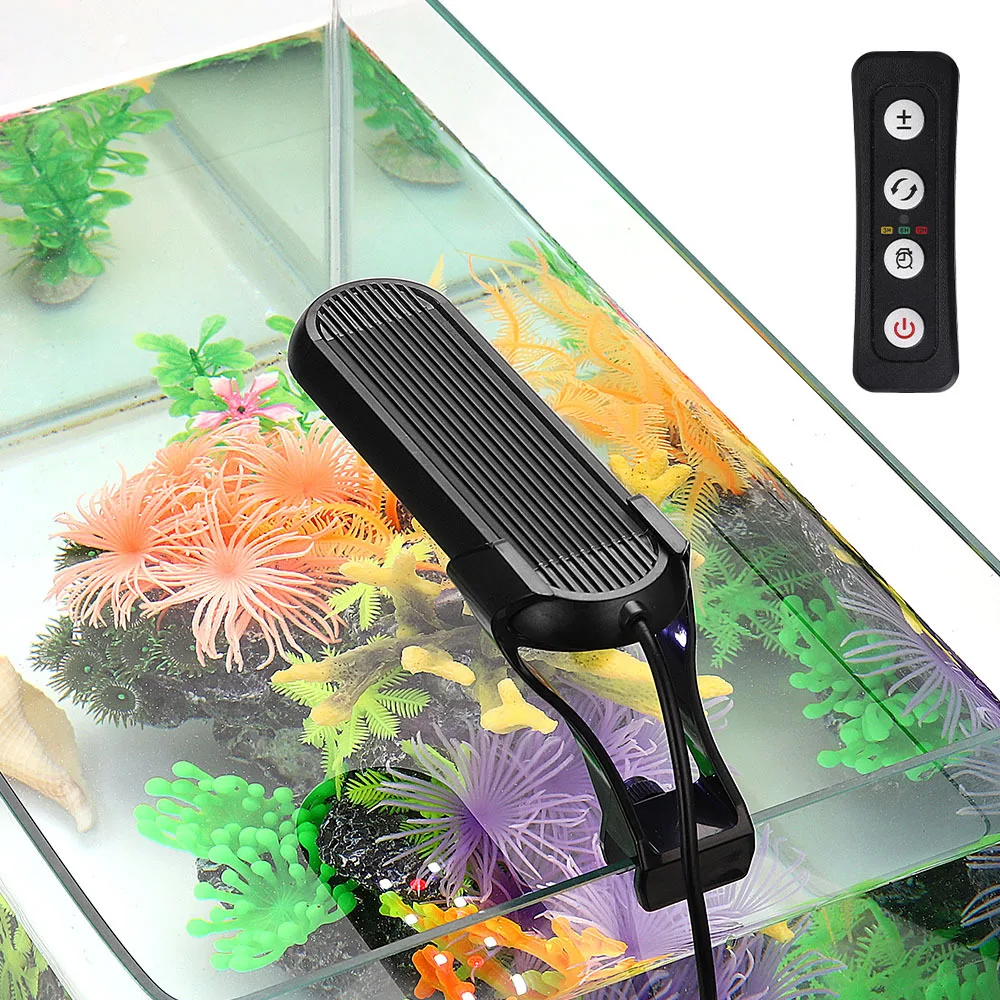 カラフルなLED水槽ライト照明RGB植物育成ライトUSB水草 - Aquarium Fish Colour のレビューと価格