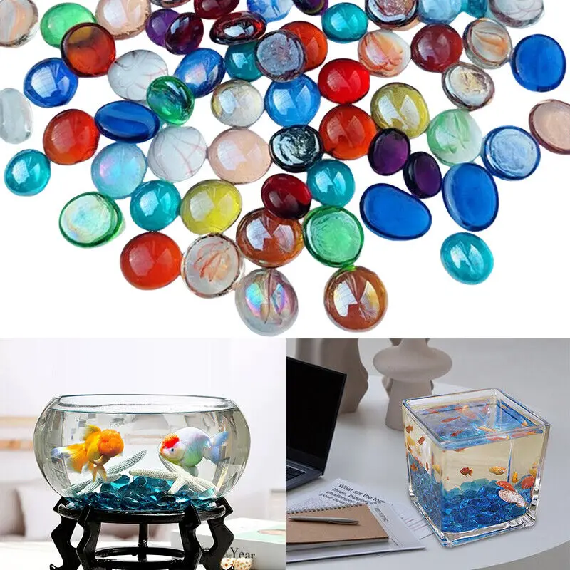 ラウンドクリアクォーツクリスタルバルタンブルストーン、ミニカ - Aquarium Fish Colour のレビューと価格