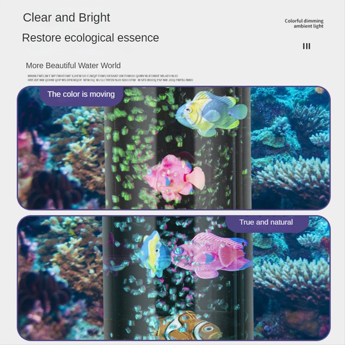 A99Z ミニRGBバブルフィッシュランプ水槽アクアリウムラ - Aquarium Fish Colour のレビューと価格