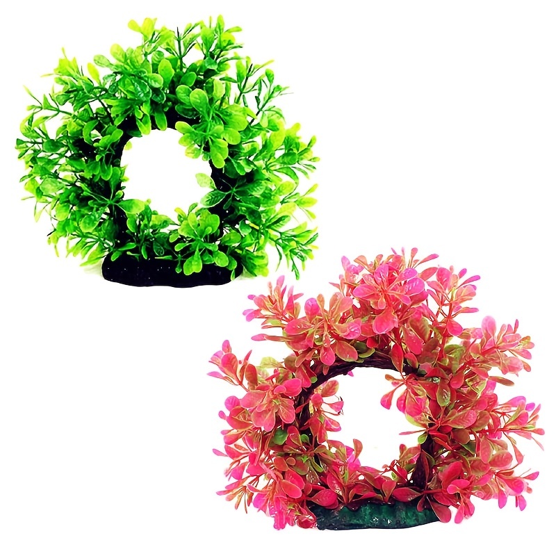 水中リース 人工水中プラスチック水族館水槽水生フェイク低木草 - Aquarium Fish Green のレビューと価格