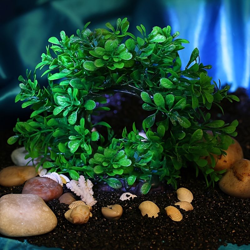 水中リース 人工水中プラスチック水族館水槽水生フェイク低木草 - Aquarium Fish Green のレビューと価格